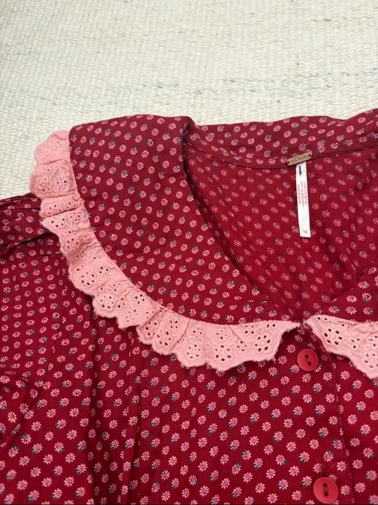 New Free People Prairie style mini dress - Picture 3 of 9